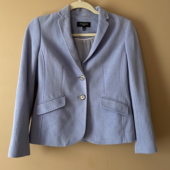 Talbots Jackets & Blazers - Talbots Beuatiful Blazer Periwinkle /Baby Blue color -size 2P